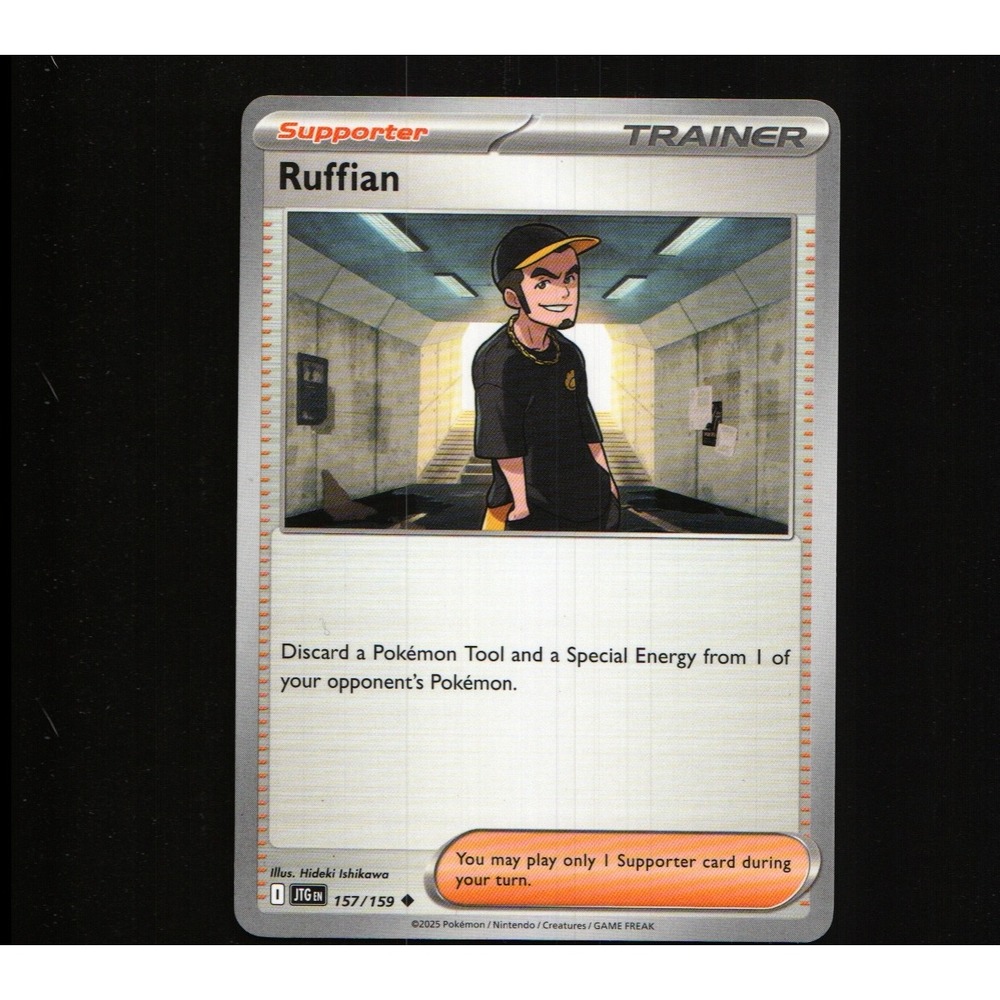 2025 Pokemon Journey Together Ruffian #157/159 Supporter Uncommon NM JTG EN